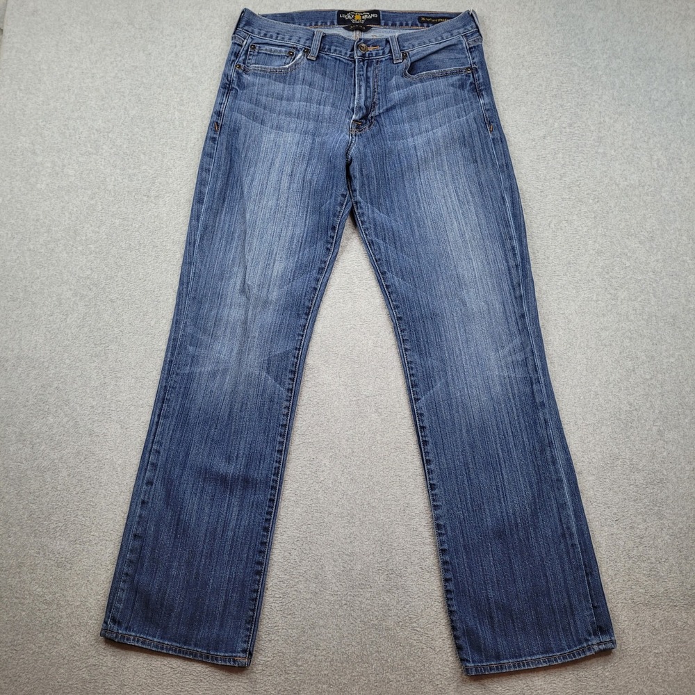 Lucky Brand‎ 361 Vintage Straight Jeans Mens 31x32 Blue Medium Wash Denim